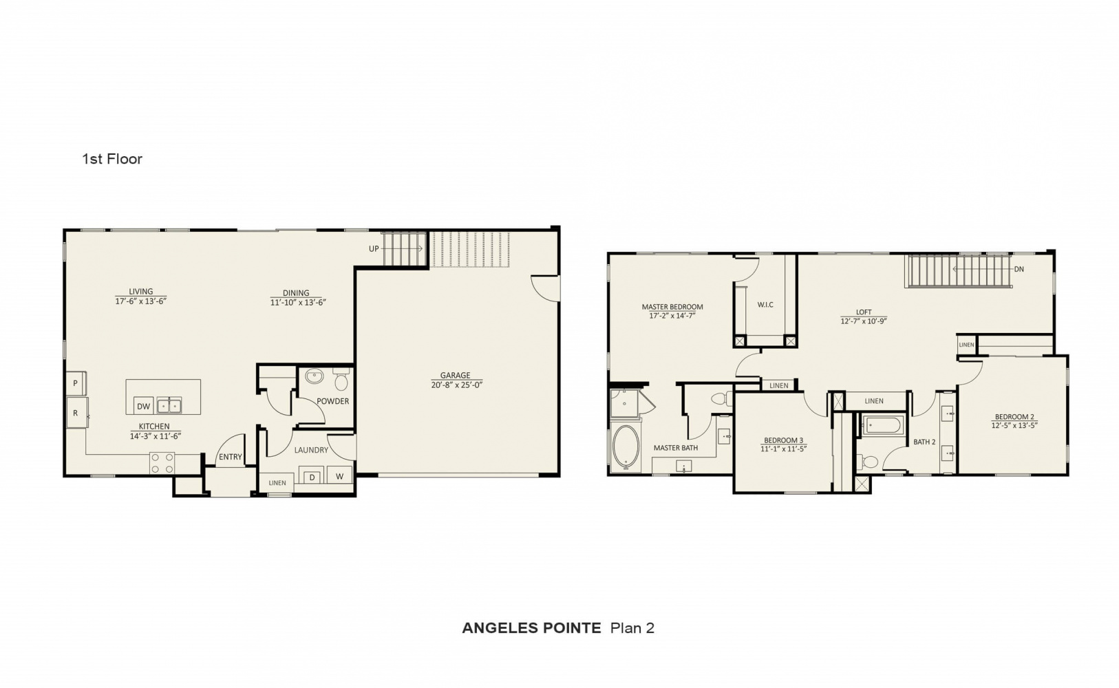 Plan 2 of New Homes at Angeles Pointe in Lake View Terrace, CA